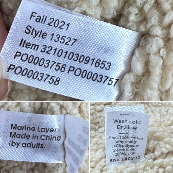 MARINE LAYER Boise Cord Sherpa Trucker Jacket in Major Brown Barn Coat Men’s M - Picture 13 of 16